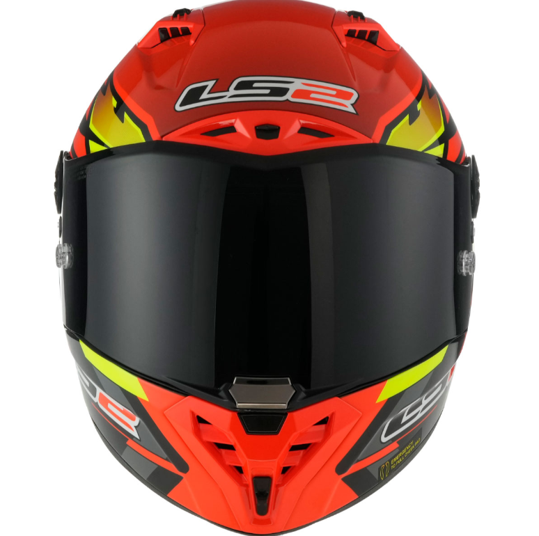 Ls2 Thunder Karbon Gp Aero Fıre Kapalı Kask Kırmızı-siyah