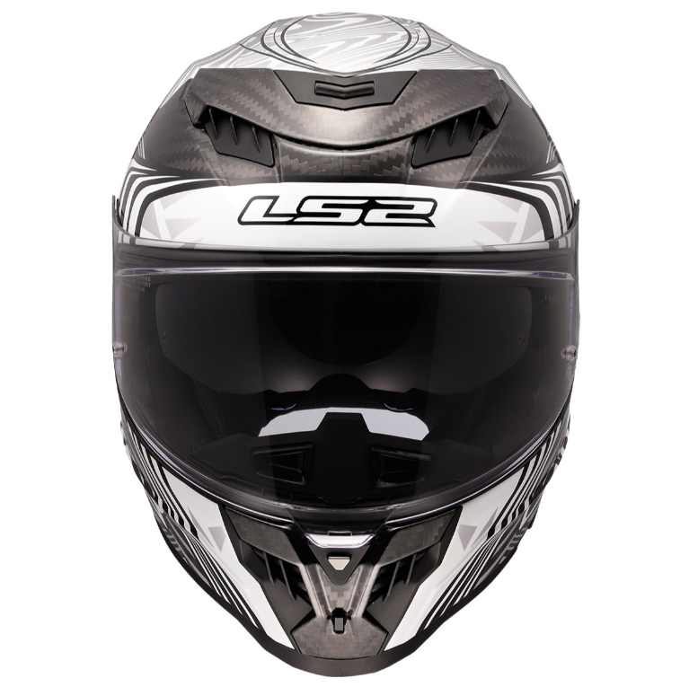 Ls2 Dragon Enthum Karbon Kapalı Kask Siyah Gri