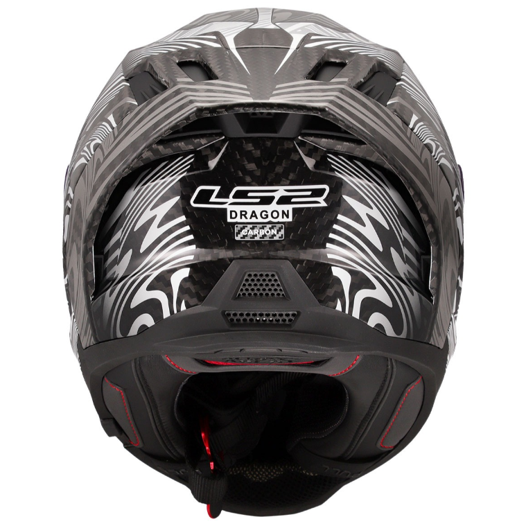 Ls2 Dragon Enthum Karbon Kapalı Kask Siyah Gri