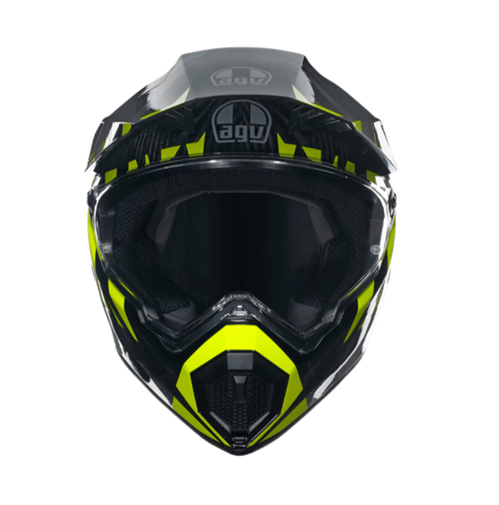 Agv Ax9 Multı Steppa Kapalı Kask Karbon Gri-neon Sarı
