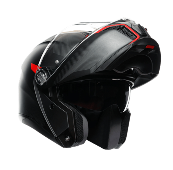 Agv Tourmodular Çene Açılır Kask Frequency Mat Metal-kırmızı