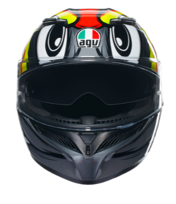 Agv K3 Kapalı Kask Bırdy 2.0 Gri-sarı-kırmızı