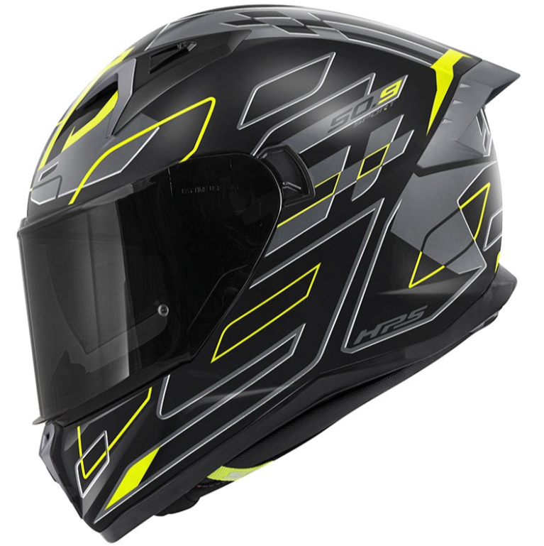 Gıvı 50.9 Assault Kapalı Kask Mat Siyah Gri Neon Sarı