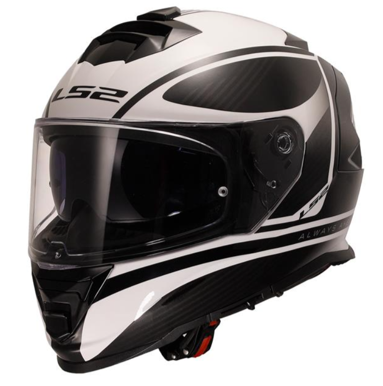 Ls2 Storm 2 Kapalı Kask Dodger Mat Siyah Beyaz