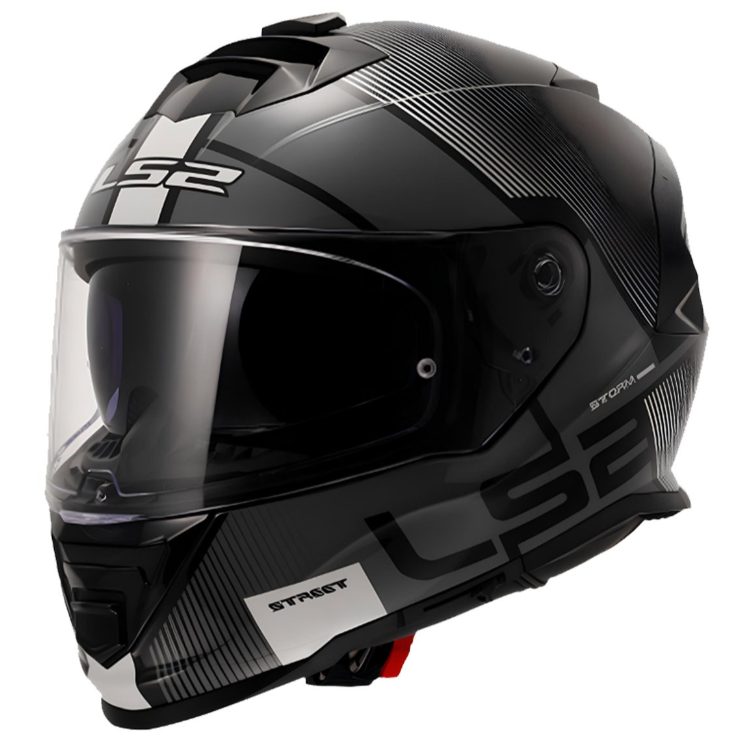 Ls2 Storm 2 Kask Kapalı Epıc Siyah-beyaz
