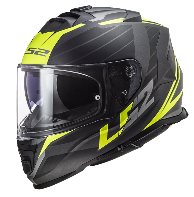 Ls2 Storm 2 Nerve Kapalı Kask Mat Siyah Neon Sarı