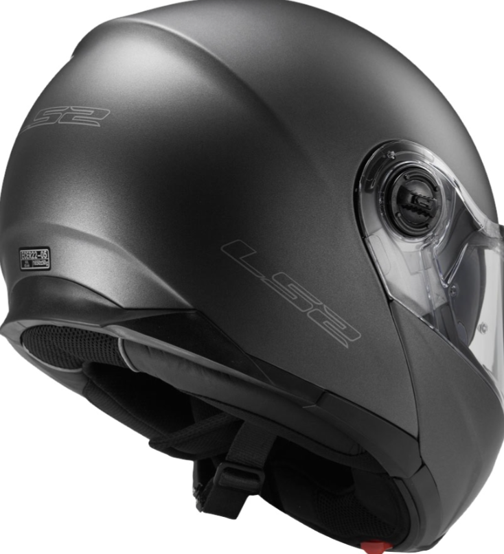 Ls2 Strobe Çene Açılır Kask Mat Tıtanıum