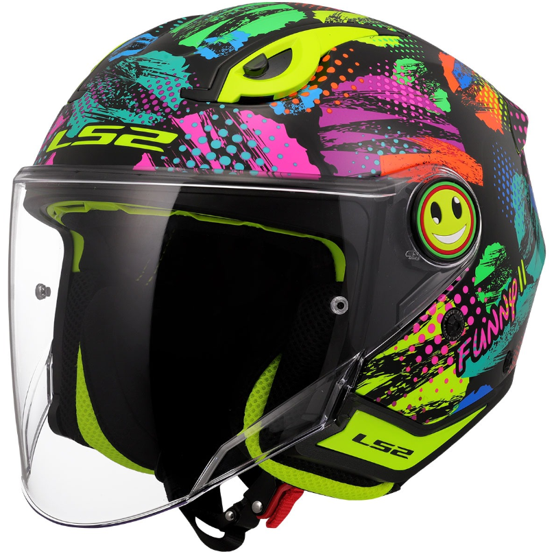 Ls2 Funny 2 Yarım Çocuk Kaskı Joy Siyah