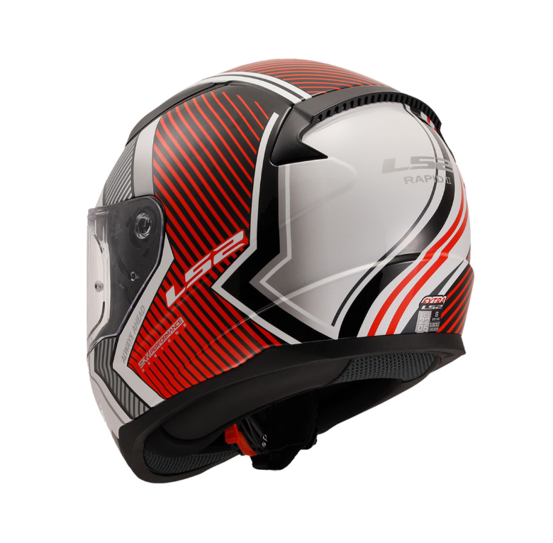 Ls2 Rapıd 2 Extra Kapalı Kask Beyaz - Kırmızı