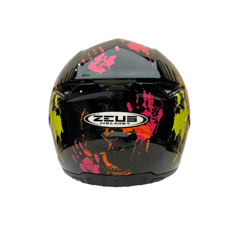 Zeus Zs-811a Al-37 Kapalı Kask Siyah-turuncu
