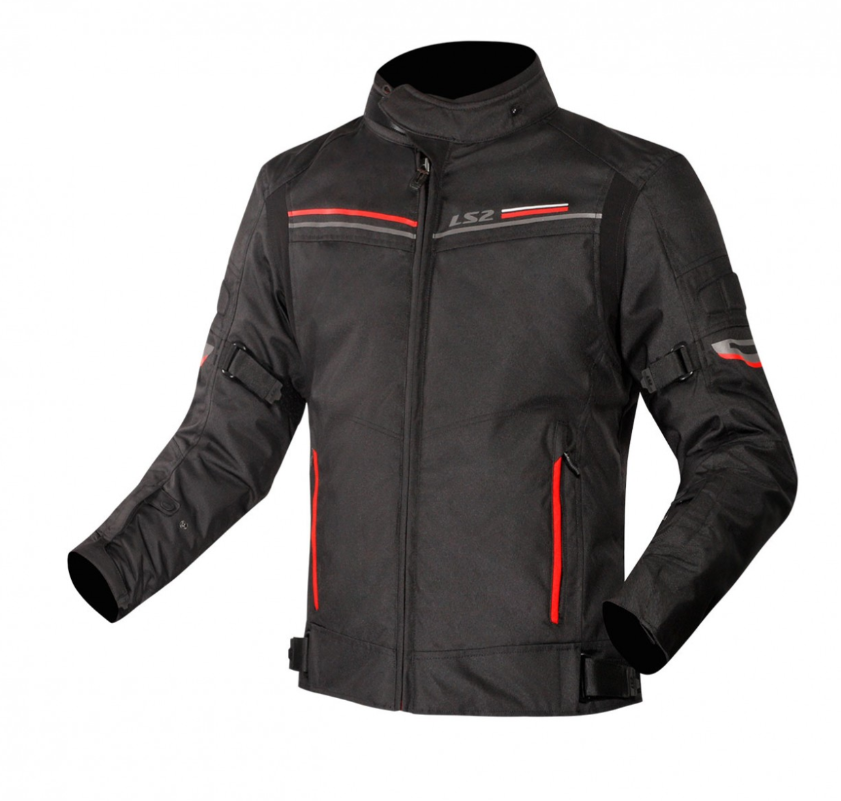 Ls2 Shadow Kadın Mont Siyah-kırmızı