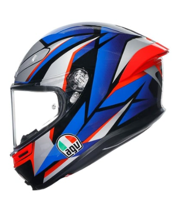 Agv K6 S Kapalı Kask Slashcut Siyah-mavi-kırmızı