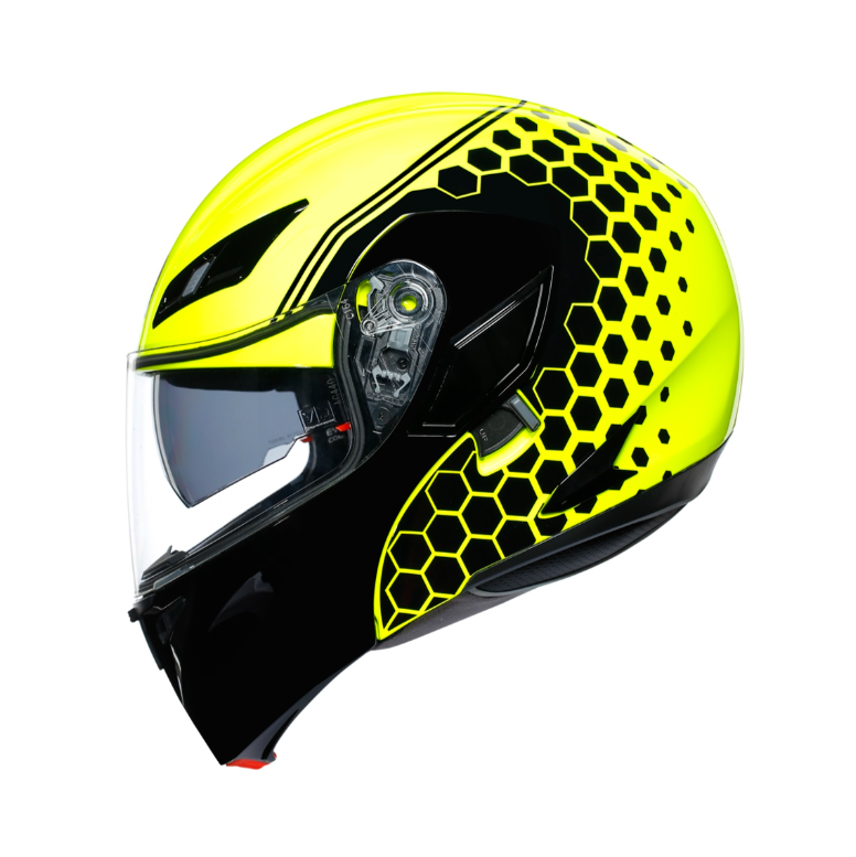 Agv Compact St Detroıt Çene Açılır Kask Sarı-siyah
