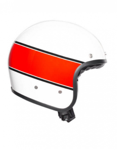 Agv X70 Multı Mıno 73 Yarım Kask Beyaz-kırmızı