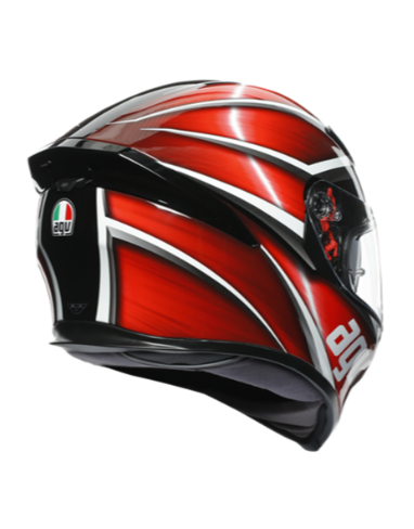 Agv K5 S Tempest Kapalı Kask Siyah-kırmızı