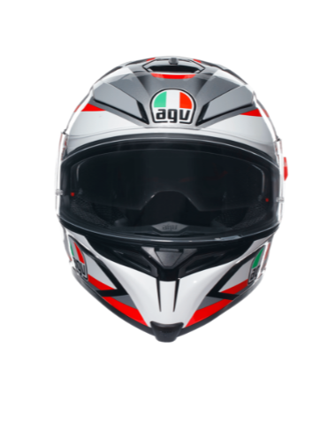 Agv K5 S Multı Plasma Kapalı Kask Beyaz-siyah-kırmızı