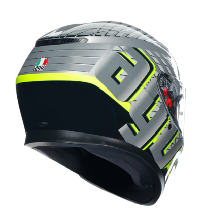 Agv K3 Fortıfy Kapalı Kask Gri-siyah-neon Sarı
