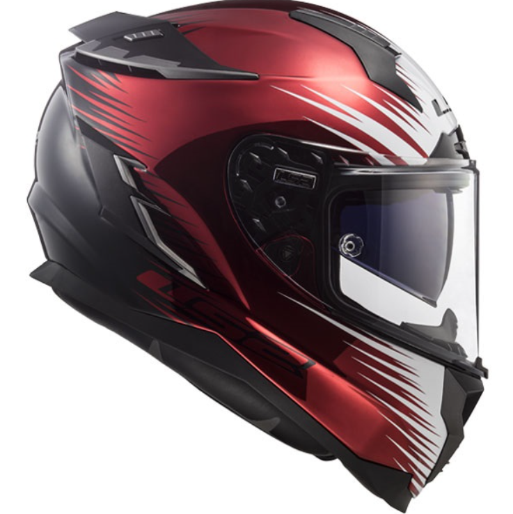 Ls2 Challenger Magıc Kapalı Kask Kırmızı-siyah-beyaz