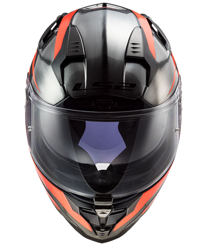 Ls2 Challenger Cannon Kapalı Kask Jeans-turuncu