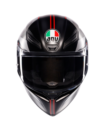 Agv K1 S Lap Kapalı Kask Mat Siyah-gri-kırmızı