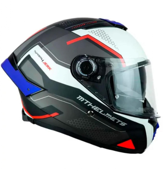 Mt Thunder 4 Jerk B7 Kapalı Kask Mat Mavi