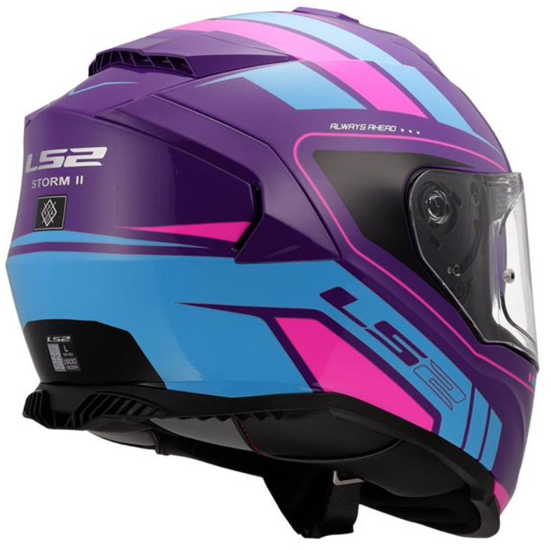 Ls2 Storm 2 Fıst Kapalı Kask Mor-mavi