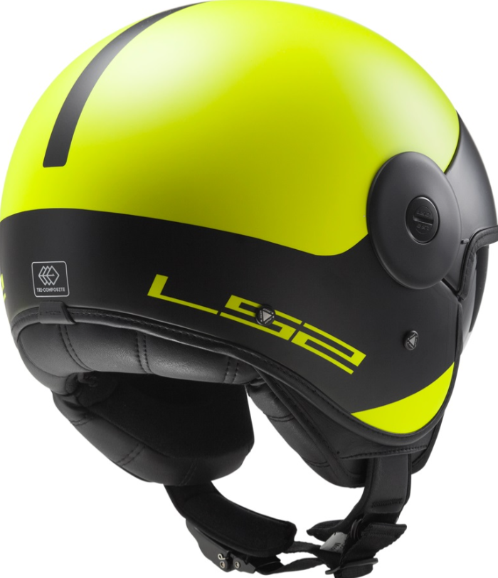 Ls2 Cabrıo Yarım Kask Mat Sarı