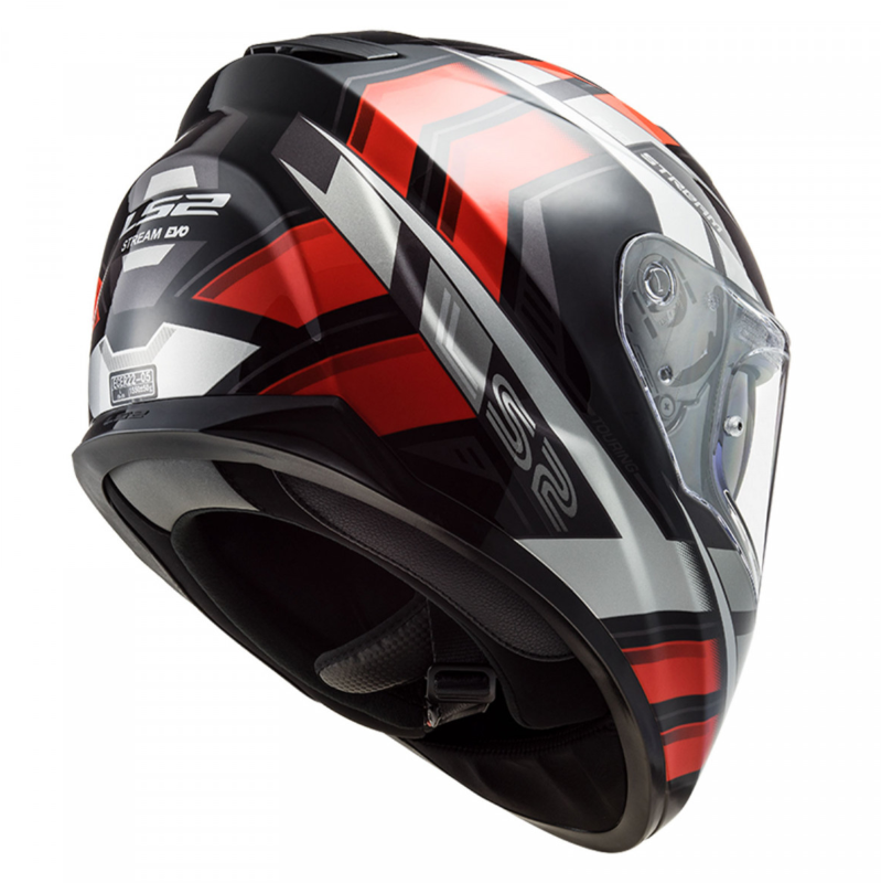 Ls2 Stream Evo Loop Kapalı Kask Siyah-kırmızı
