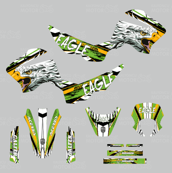 Mondial X-Treme Max 200 Eagle Design Sticker Set