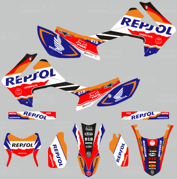 Honda CRF 250 L Repsol Design Sticker Set